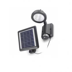 Shapley Aplique solar LED con sensor 4x1w gris Urbano
