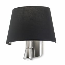 Balmoral Wall Lamp 27x31x14cm PL E E27 15w + 1 LED 3w 2800K black lampshade