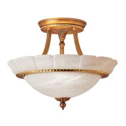 ceiling lamp EverGreen Gold/patine Rojizo Gold/Patine rojizo Alabaster white