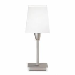 Denver Table Lamp 14x14x38cm E27 PL_E 13w Nickel mate