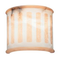 Wall Lamp white Alabaster white with talla beige