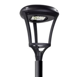 Meridian Header Streetlight 28 x LED Osram 65W white neutral 4000K 5970 lm Black forja acabado al horno