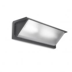 Curie Wall Lamp Outdoor 46cm G24d-3 2x26w Grey
