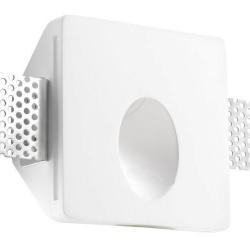 Secret Encastré carré plâtre LED 1x1w 3000K blanc