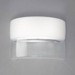 Bisquit P luz de parede 2x26W G24q3 branco Brilhante/Vidro