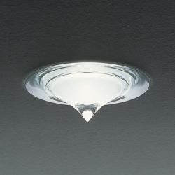 Drop Recessed Ceiling 1x7W GU10 LED Glass