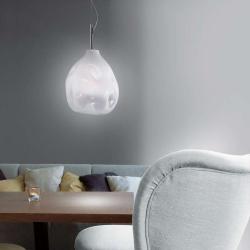 Fiola S Pendant Lamp 1x100W E27 white difuminado Sand