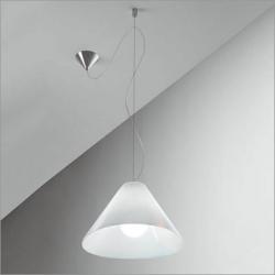 Solaris S Pendant Lamp 1x150W G95 + 1x23W E27 white