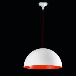 Bow S lampada Lampada a sospensione bianco/rojo