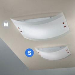 Mille ceiling lamp rectangular 45cm R7s 1x120w white/white