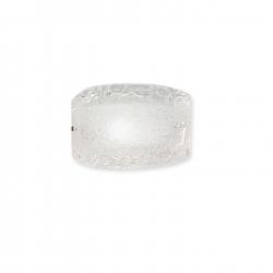 Syberia Aplique/Plafón Transparente 32cmx32cm Cristal blanco