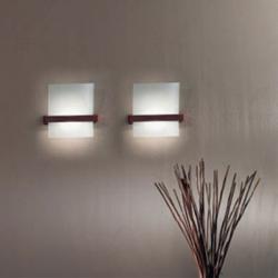Wood luz de parede Wengé 23cmx25cmx12cm