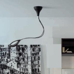 Folia Pendant Lamp LED 1 x 12w 3000K Fibra carbono