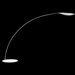 Folia lámpara de Lâmpada de assoalho 222cm LED 24w 3000K branco