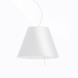 Large Costanza Pendant Lamp Complete with dimmer E27 3x70w - lampshade white