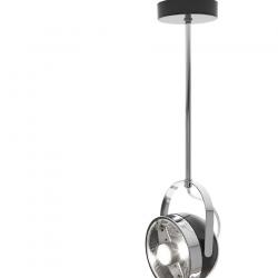 Boogie C30 ceiling lamp adjustable 30cm white/Chrome Black/Chrome