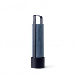 Piknik M Lámpara portátil LED 3x1W dimable 37x9,7cm Estructura negro níquel madera azul