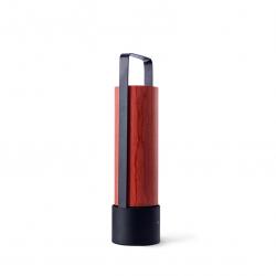 Piknik M Lámpara portátil LED 3x1W dimable 37x9,7cm Estructura negro níquel madera rojo