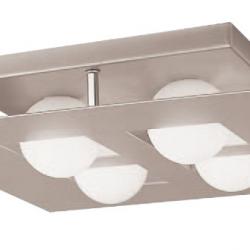 Cocoon ceiling lamp Square Silver 4L