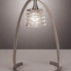 Keops Lampe de table Nickel Satin 1L
