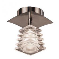Keops ceiling lamp Nickel Satin 1L
