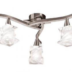 Salomon ceiling lamp Nickel Satin 3L