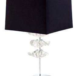 Akira Lampe de table Grand Chrome/Noir 2L