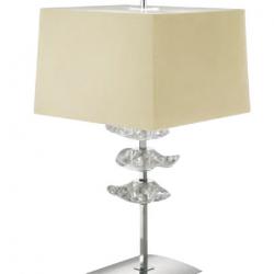 Akira Table Lamp Large Chrome/Cream 2L
