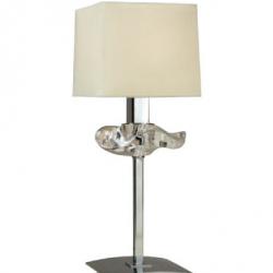 Akira Table Lamp Chrome/Cream 1L