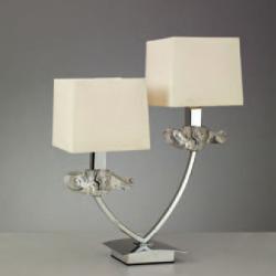 Akira Table Lamp Chrome/Cream 2L