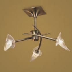 Flavia Lamp Semiceiling lamp bright chrome 3L