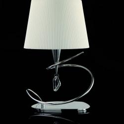 Mara Lampe de table 46cm E14 20w Chrome/blanc