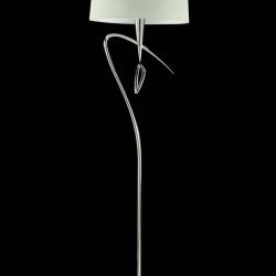Mara lámpara de Lâmpada de assoalho 177,5cm 3xE27 20w Cromo/branco