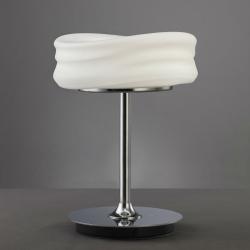 Mediterráneo Lampe de table GU10 2x9w Verre opale Chrome