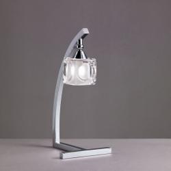 Cuadrax Lampe de table Chrome 1L