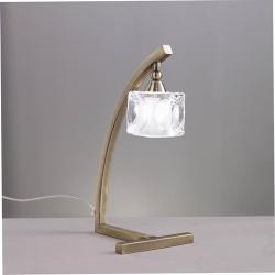 Cuadrax Lampe de table cuir 1L
