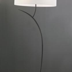 Eve lámpara de Lampadaire Forja/Crème 2L