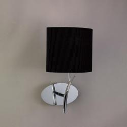 Eve Wall Lamp Chrome/Black 1L