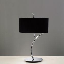 Eve Table Lamp Chrome/Black 2Lround