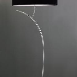 Eve lámpara of Floor Lamp Chrome/Black 2L