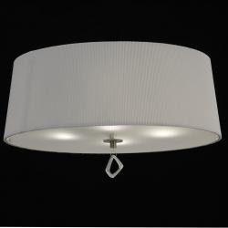 Mara ceiling lamp ø55cm 4xE27 20w leather/white