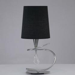 Mara Lampe de table 46cm E14 20w Chrome/Noir