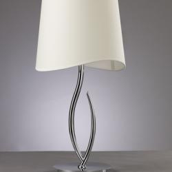 Ninette Table Lamp 1xE27 20w Large leather lampshade Cream