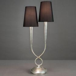 Paola Table Lamp 2xE14 40w Silver