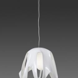 Phantom Pendant Lamp 1L white white + Chrome 1 x 26w E27 (No inc.)