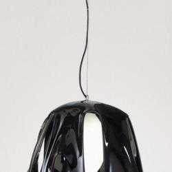 Phantom Pendant Lamp 1L Black Black + Chrome 1 x 26w E27 (No inc.)