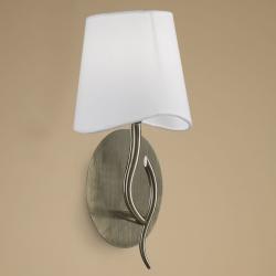 Ninette Wall Lamp 1xE14 20w leather white lampshade