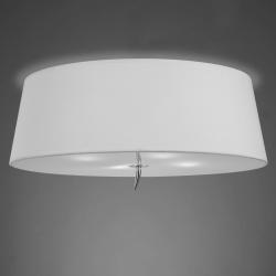 Ninette ceiling lamp 4L white lampshade 4x20w E27 Chrome