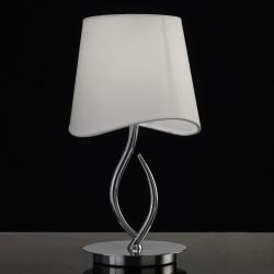 Ninette Lampe de table 1xE14 20w Chrome/abat-jour blanc