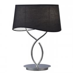 Ninette Table Lamp 2xE14 20w Chrome/lampshade black